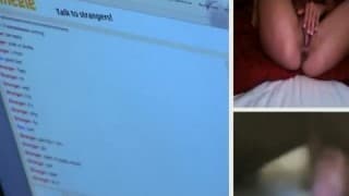 Elle fait éjaculer des mecs sur chatroulette