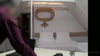 Masturbation, Fellation, Brune, Casting Porno