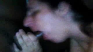 Brunette, Interracial, Pipe, Plan à 3