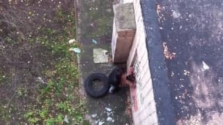 Brunette, Voyeur, Sexe en extérieur, Maman sexy