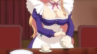 Jeune serveuse qui se fait baiser et mouille