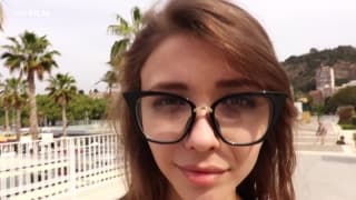 Un joli moment à Malaga avec Mila Azul