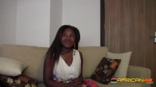 Femme noire avec un gros cul se fait baiser en casting POV