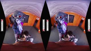 Deux salopes te touchent pour casque de realité