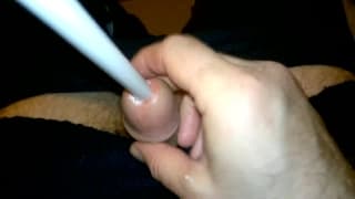 Amateur homosexuel s'enfonce des trucs