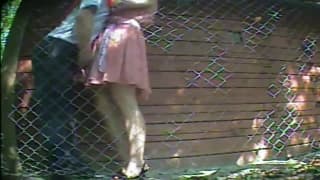 scène amateur sans capote en extérieur !