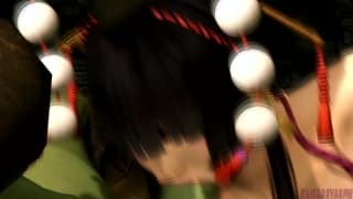 Nyotengu qui baise une orgre futanari hentai 3D