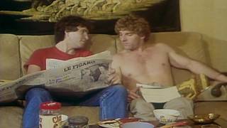 Scène de baise vintage avec des amants qui veulent jouir