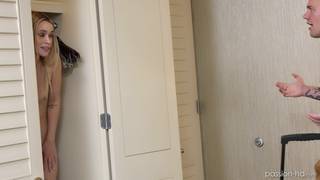 Khloe Kingsley suce la grosse bite de Joshua pour le faire taire